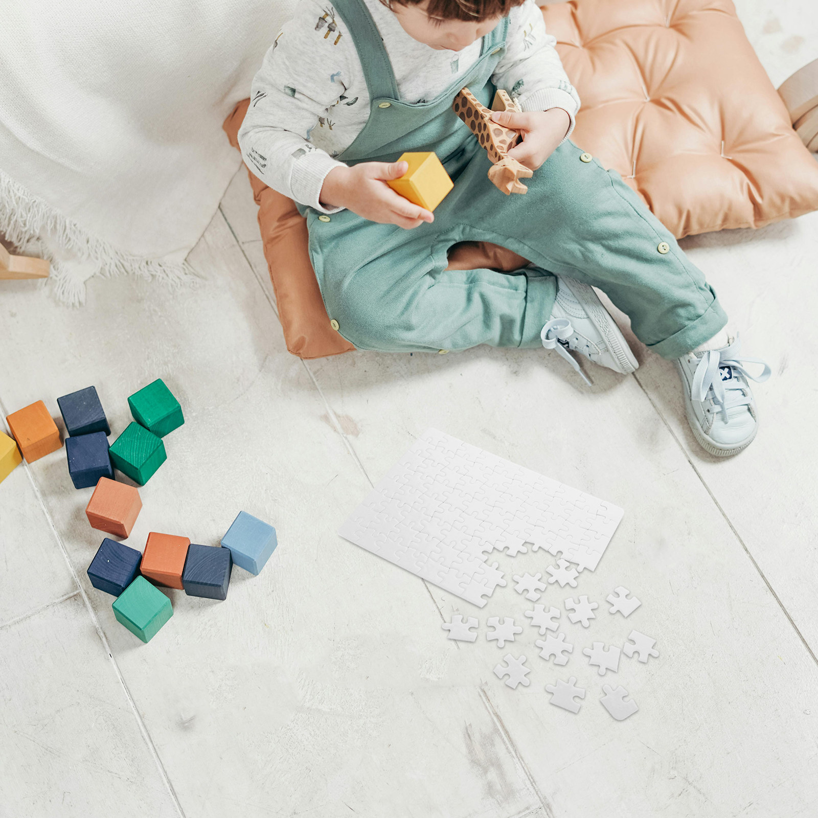 4 vellen witte puzzelborden, b - Puzzle Blank White recensie en prijs